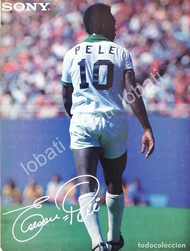 Sammeln von Plakaten: CARTEL ANTIGUO ORIGINAL DE EL FUTBOLISTA PELE Y SONY 1980s /582 /FEP