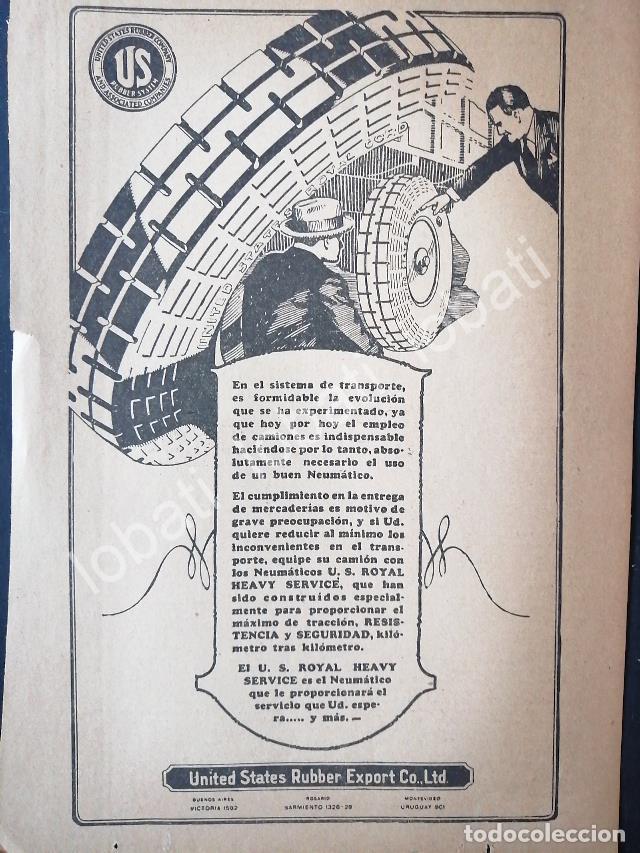 Sammeln von Plakaten: CARTEL ANTIGUO ORIGINAL DE LLANTAS UNITES STATES RUBBER 1926 /6