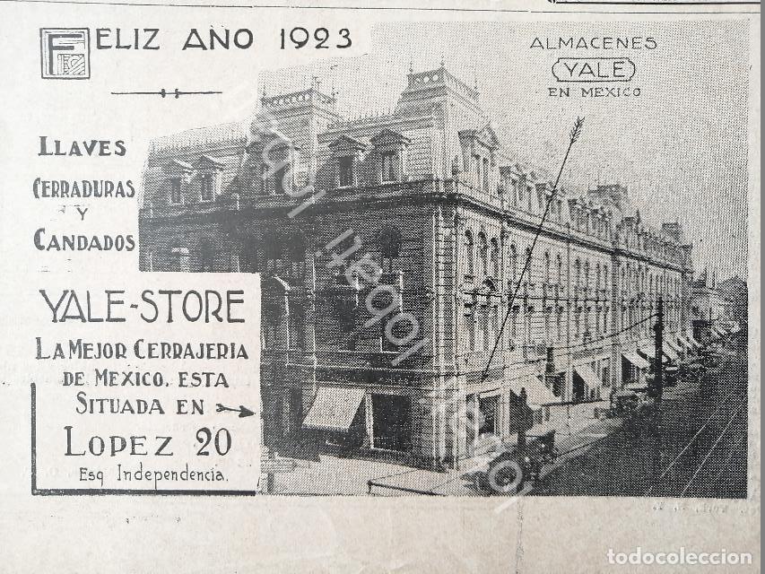 Sammeln von Plakaten: CARTEL ANTIGUO ORIGINAL DE TIENDA CERRADURA YALE MEXICO 1923 /587 SUPER RARO
