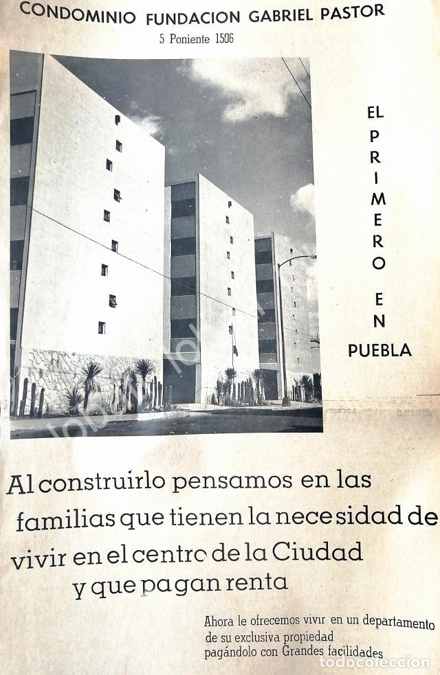 Sammeln von Plakaten: CARTEL ANTIGUO ORIGINAL DE INAUGURAN CONDOMINIOS COLONIA GABRIEL PASTOR 1950s /591