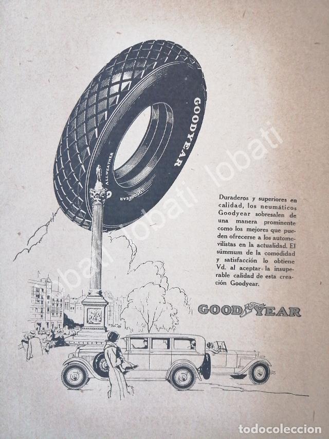Collectionnisme d'affiches: CARTEL ANTIGUO ORIGINAL DE LLANTAS GOODYEAR 1927 /11