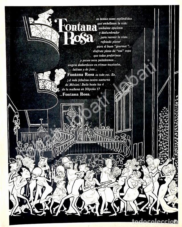 Sammeln von Plakaten: CARTEL ANTIGUO ORIGINAL DE CENTRO NOCTURNO FONTANA ROSA /567