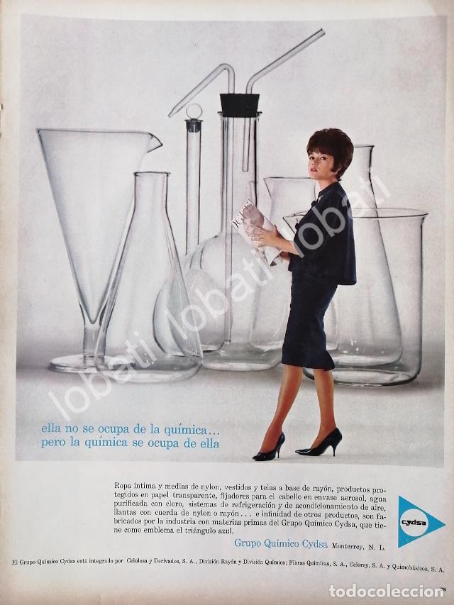Sammeln von Plakaten: CARTEL ANTIGUO ORIGINAL DE NYLON DE CYDSA, CELULOSA Y DERIVADOS 1961 MONTERREY /594
