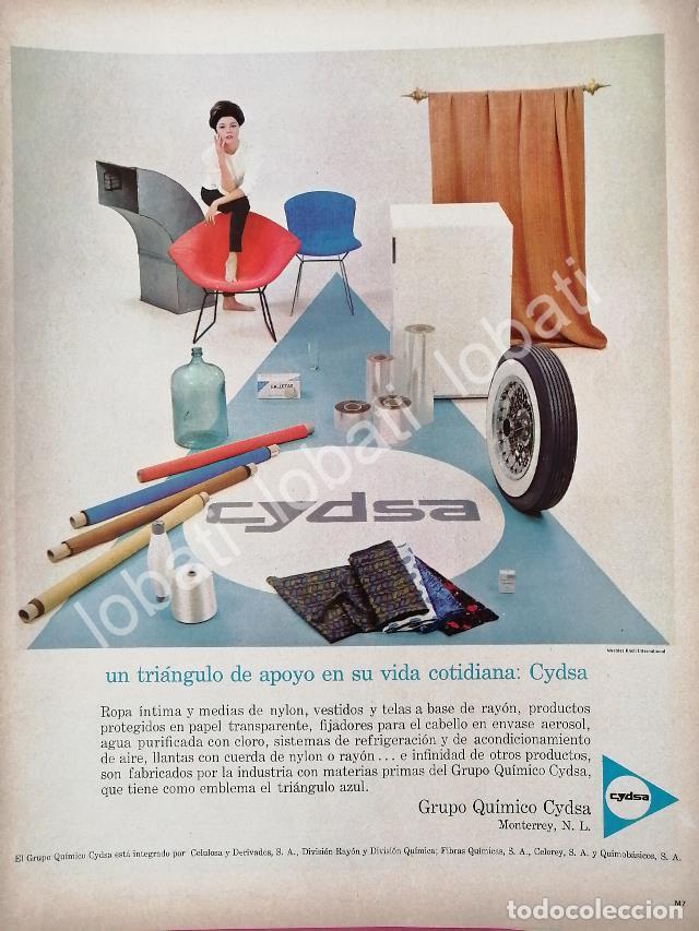 Sammeln von Plakaten: CARTEL ANTIGUO ORIGINAL DE CYDSA, CELULOSA Y DERIVADOS 1961 /561