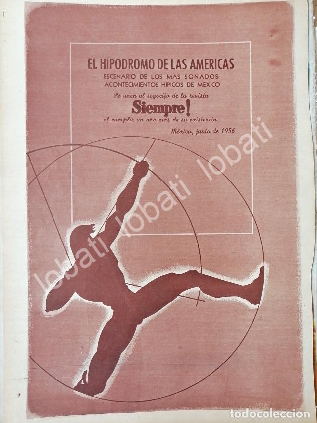 Sammeln von Plakaten: CARTEL ANTIGUO ORIGINAL DE HIPODROMO DE LAS AMERICAS FELICITA A PAGES LLERGO 1956 /590