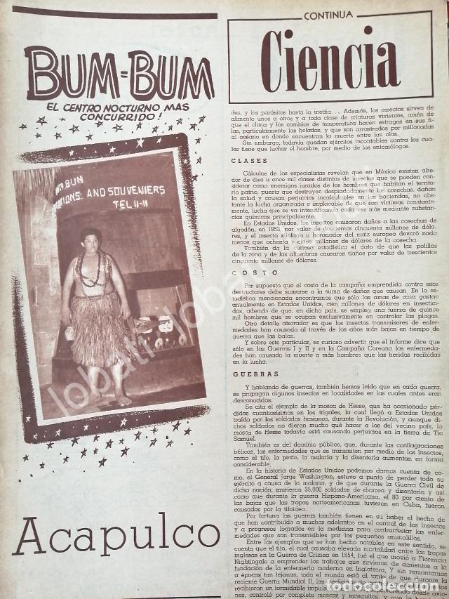 Sammeln von Plakaten: CARTEL ANTIGUO ORIGINAL DE CENTRO NOCTURNO BUM BUM ACAPULCO 1956 /589