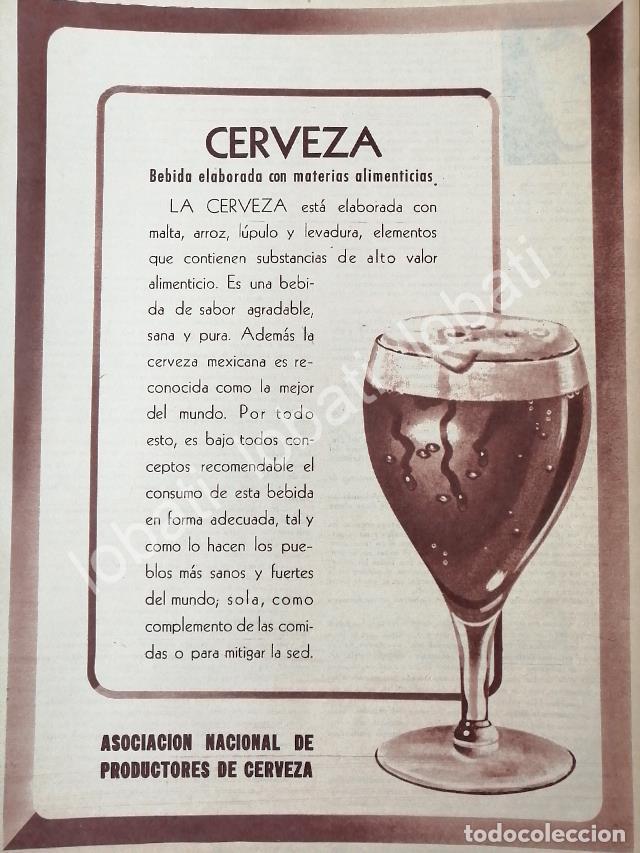 Sammeln von Plakaten: CARTEL ANTIGUO ORIGINAL DE ASOCIACION NACIONAL DE PRODUCTORES DE CERVEZA 1956 /595