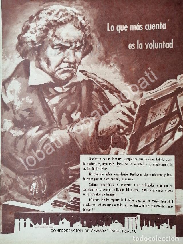 Sammeln von Plakaten: CARTEL ANTIGUO ORIGINAL DE CONFEDERACION DE CAMARAS INDUSTRIALES 1956 /593