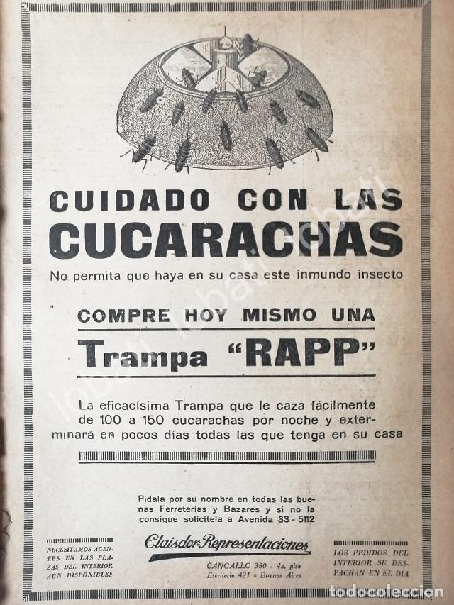 Poster collecting: CARTEL ANTIGUO ORIGINAL DE TRAMPA PARA CUCARACHAS RAPP 1930 /37