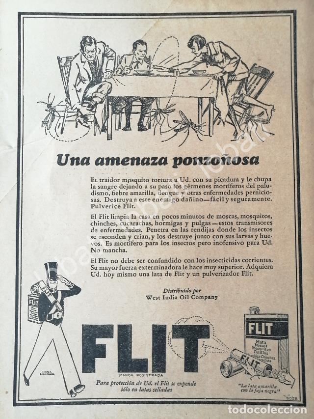 Poster collecting: CARTEL ANTIGUO ORIGINAL DE INSECTICIDA FLITT 1929 /No44