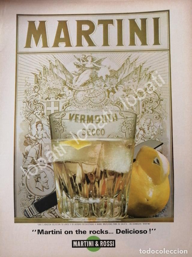 Poster collecting: CARTEL ANTIGUO ORIGINAL DE VINOS MARTINI VERMOUTH 1960s /377
