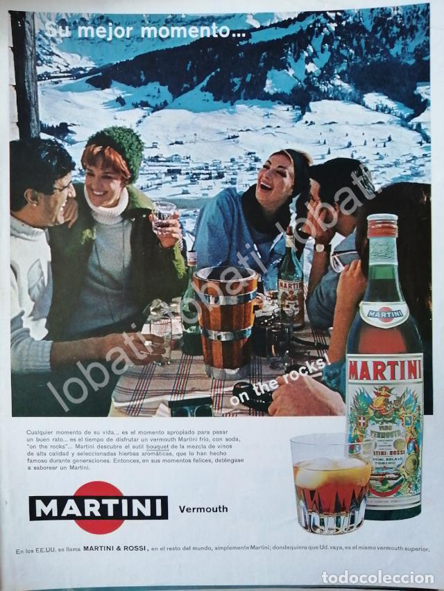 Collezionismo di affissi: CARTEL ANTIGUO ORIGINAL DE VINOS MARTINI VERMOUTH 1960s /386