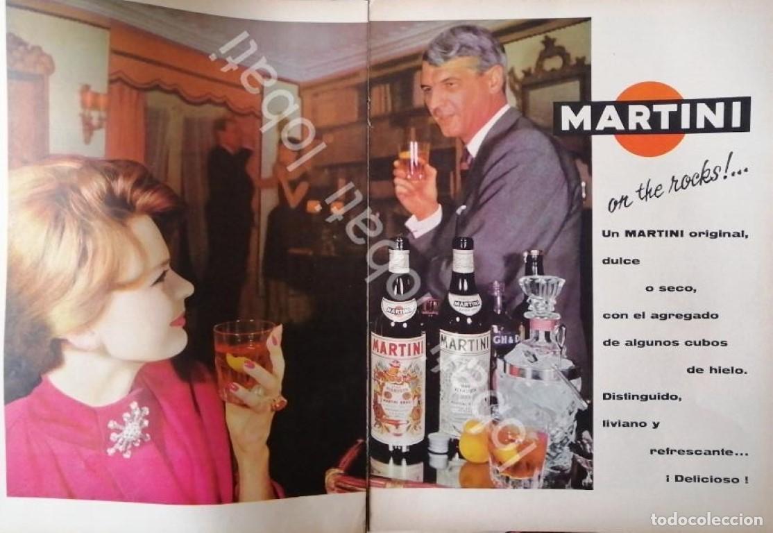 Collezionismo di affissi: CARTEL ANTIGUO ORIGINAL DE VINOS MARTINI VERMOUTH 1960s /387