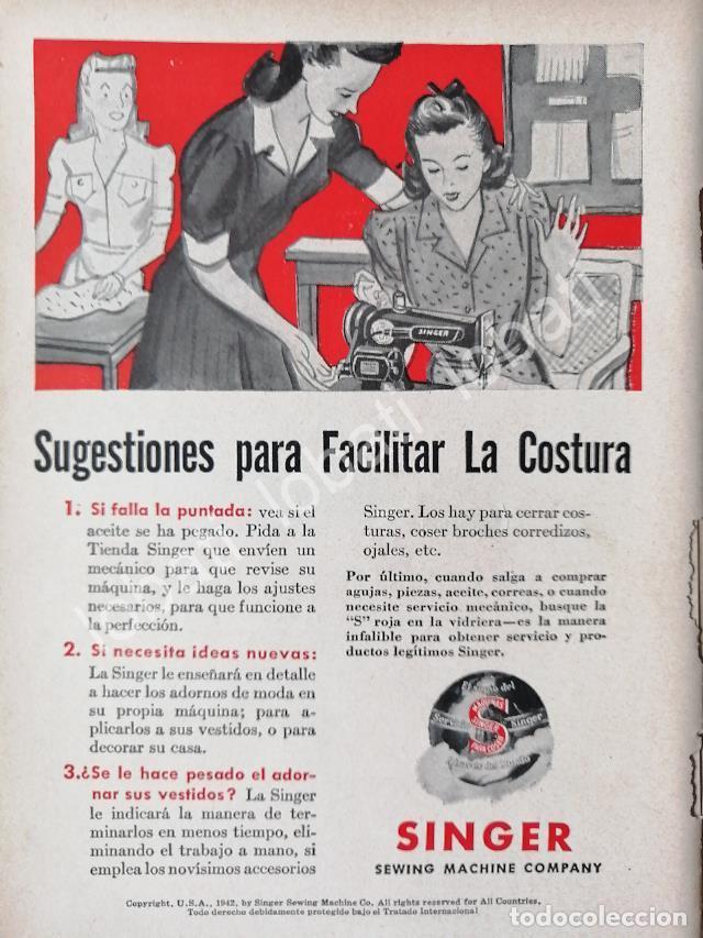 Collezionismo di affissi: CARTEL ANTIGUO ORIGINAL DE MINI CARTEL. MAQUINAS DE COSER SINGER 1940s 50s /219
