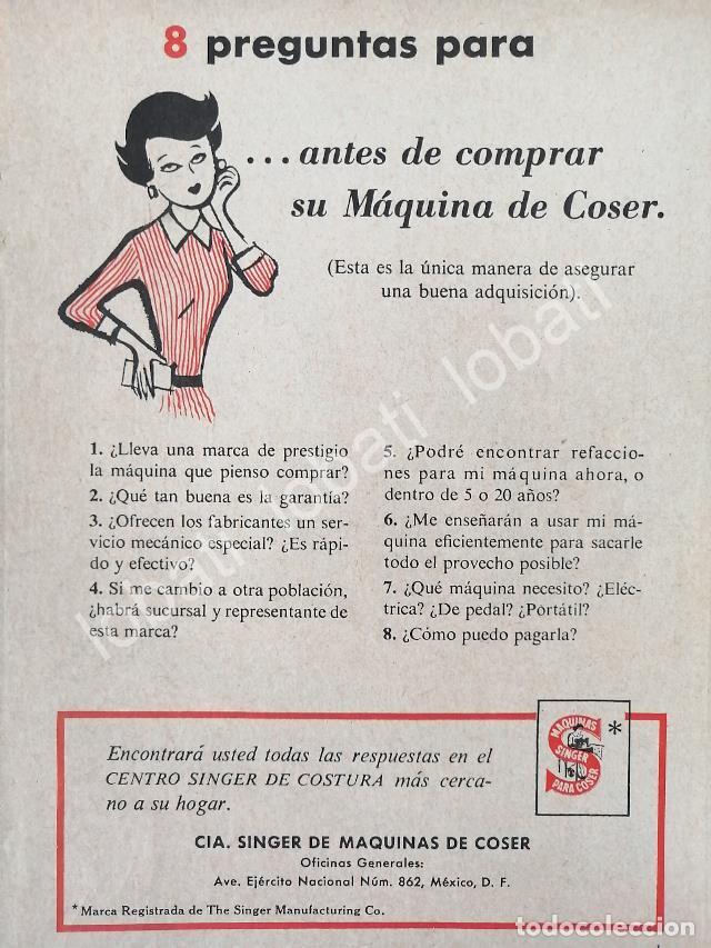 Collezionismo di affissi: CARTEL ANTIGUO ORIGINAL DE MINI CARTEL. MAQUINAS DE COSER SINGER 1940s 50s /230