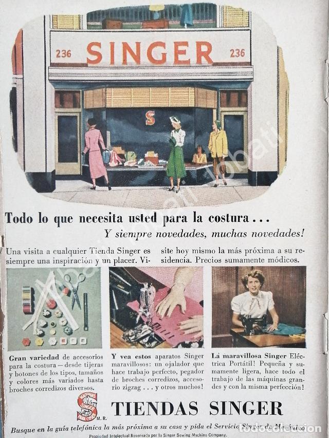 Collezionismo di affissi: CARTEL ANTIGUO ORIGINAL DE MINI CARTEL. MAQUINAS DE COSER SINGER 1950s /238