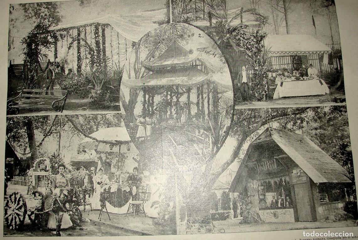 Collezionismo di affissi: CARTEL ANTIGUO ORIGINAL DE KERMESSE EN LA PLAZA DE MIXCOAC 1897 /ASM