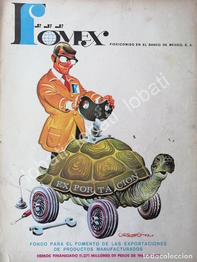 Sammeln von Plakaten: CARTEL ANTIGUO ORIGINAL DE FOMEX Y BANCO DE MEXICO 1972 DIBUJO DE JORGE CARRE&Ntilde;O /189