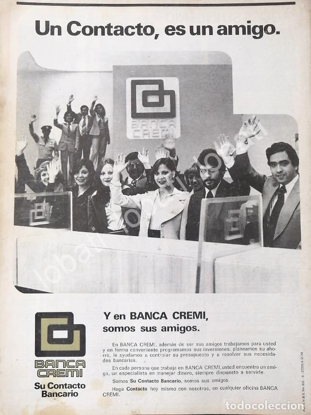 Sammeln von Plakaten: CARTEL ANTIGUO ORIGINAL DE BANCO. BANCA CREMI S.A 1978 /197
