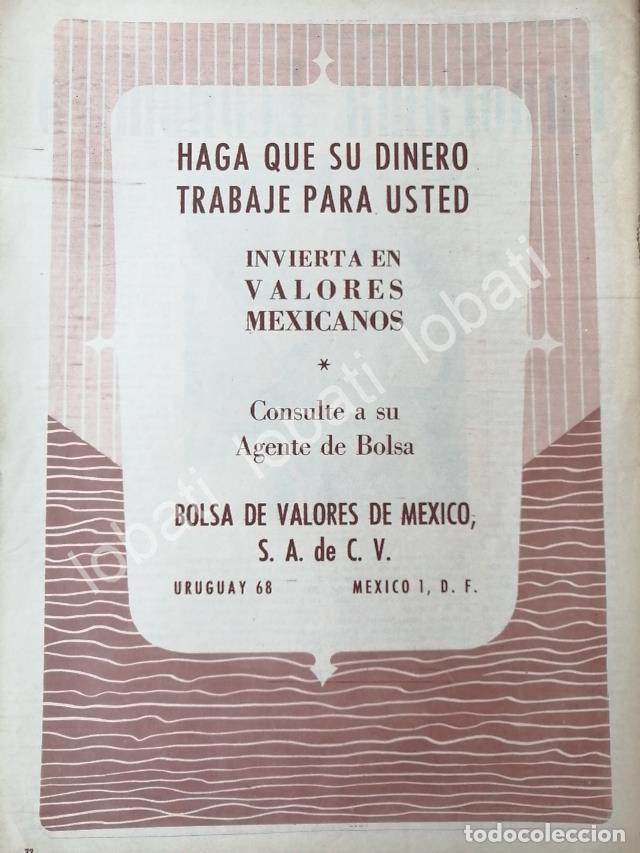 Sammeln von Plakaten: CARTEL ANTIGUO ORIGINAL DE BOLSA DE VALORES DE MEXICO S.A 1960s /205