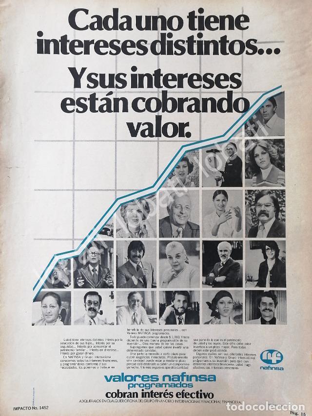 Sammeln von Plakaten: CARTEL ANTIGUO ORIGINAL DE BANCO NACIONAL FINANCIERA 1970 /211