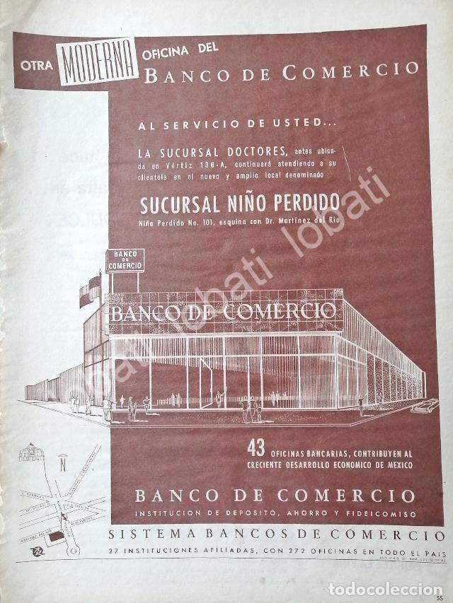 Sammeln von Plakaten: CARTEL ANTIGUO ORIGINAL DE BANCO. BANCOMER INAUGURA SUCURSAL NI&Ntilde;O PERDIDO 1960 /216