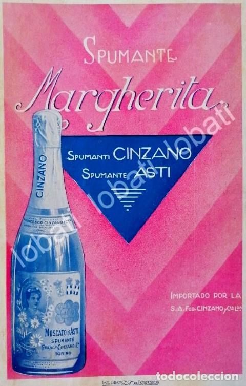 Sammeln von Plakaten: CARTEL ANTIGUO ORIGINAL DE AFICHE ART NOUVEAU VINOS CINZANO 1920s /441