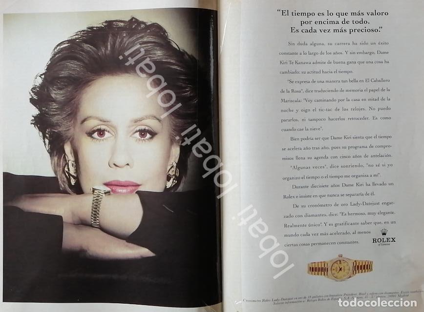 Collectionnisme d'affiches: CARTEL ANTIGUO ORIGINAL DE KIRI TE KANAWA Y RELOJES ROLEX 1980s / 73 /FEP