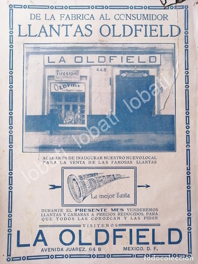 Collectionnisme d'affiches: CARTEL ANTIGUO ORIGINAL DE LLANTAS BARNEY OLDFIELD 1912 /66 RARO