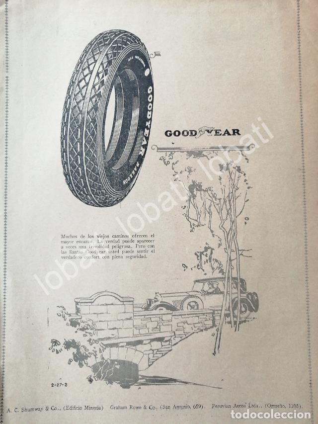 Collectionnisme d'affiches: CARTEL ANTIGUO ORIGINAL DE DE LLANTAS GOODYEAR 1926 /113