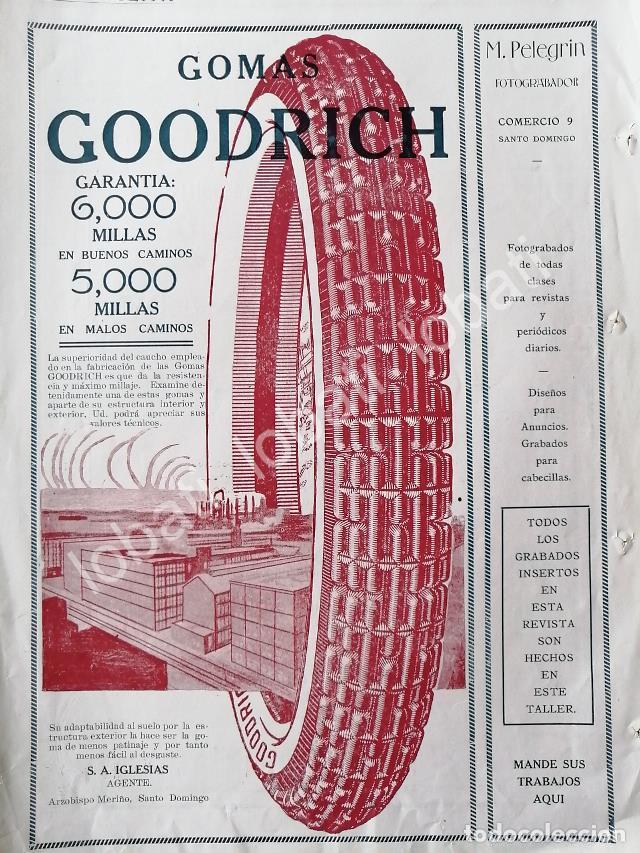 Collectionnisme d'affiches: CARTEL ANTIGUO ORIGINAL DE DE LLANTAS GOODRICH 1920 /112 / MUY RARO