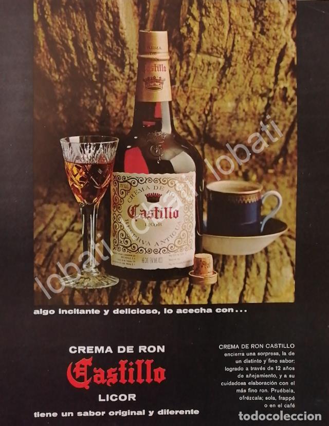 Collezionismo di affissi: CARTEL ANTIGUO ORIGINAL DE CREMA DE RON CASTILLO 1967 /509 /RARO