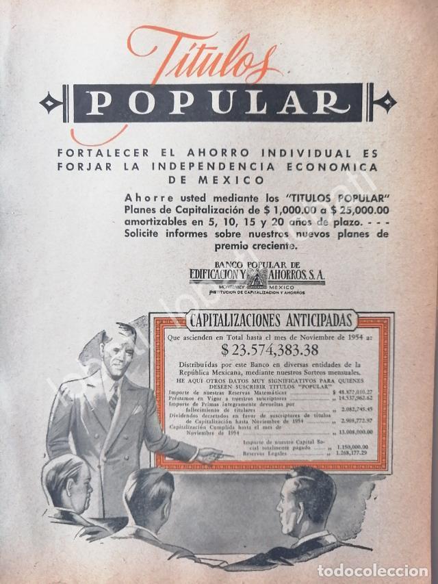 Collezionismo di affissi: CARTEL ANTIGUO ORIGINAL DE BANCO PUPULAR DE EDIFICACION. MONTERREY 1950 /218