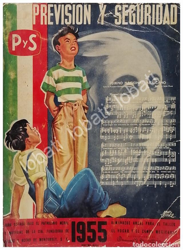 Collezionismo di affissi: PORTADA ANTIGUA ORIGINAL 1955 CENTENARIO DEL HIMNO NACIONAL , DUBUJO DE ARIAS BERNAL