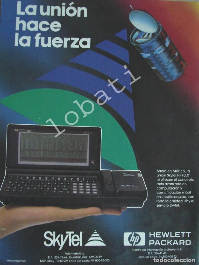 Collezionismo di affissi: CARTEL ANTIGUO ORIGINAL DE COMPUTADORA DE MANO HP. 95LX /246 OLDWARE