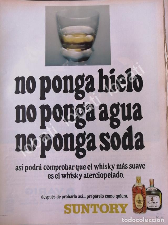 Sammeln von Plakaten: CARTEL ANTIGUO ORIGINAL DE VINOS. WHISKY SUNTORY 1967 /533