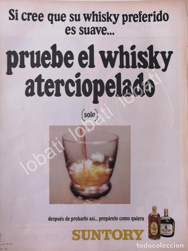 Sammeln von Plakaten: CARTEL ANTIGUO ORIGINAL DE VINOS. WHISKY SUNTORY 1967 /532