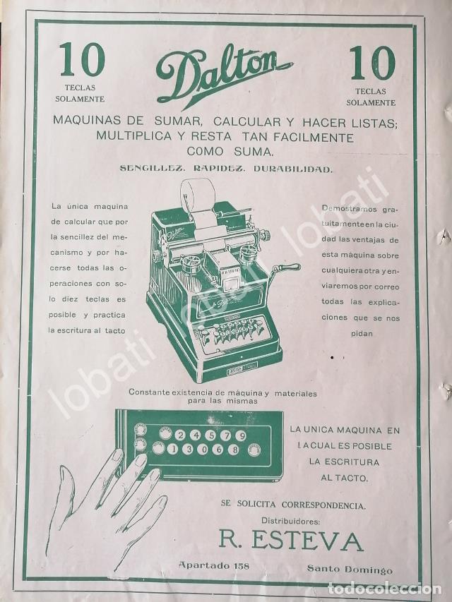 Sammeln von Plakaten: CARTEL ANTIGUO ORIGINAL DE MAQUINA SUMADORA DALTON 1920 /265 SUPER RARO 10+++