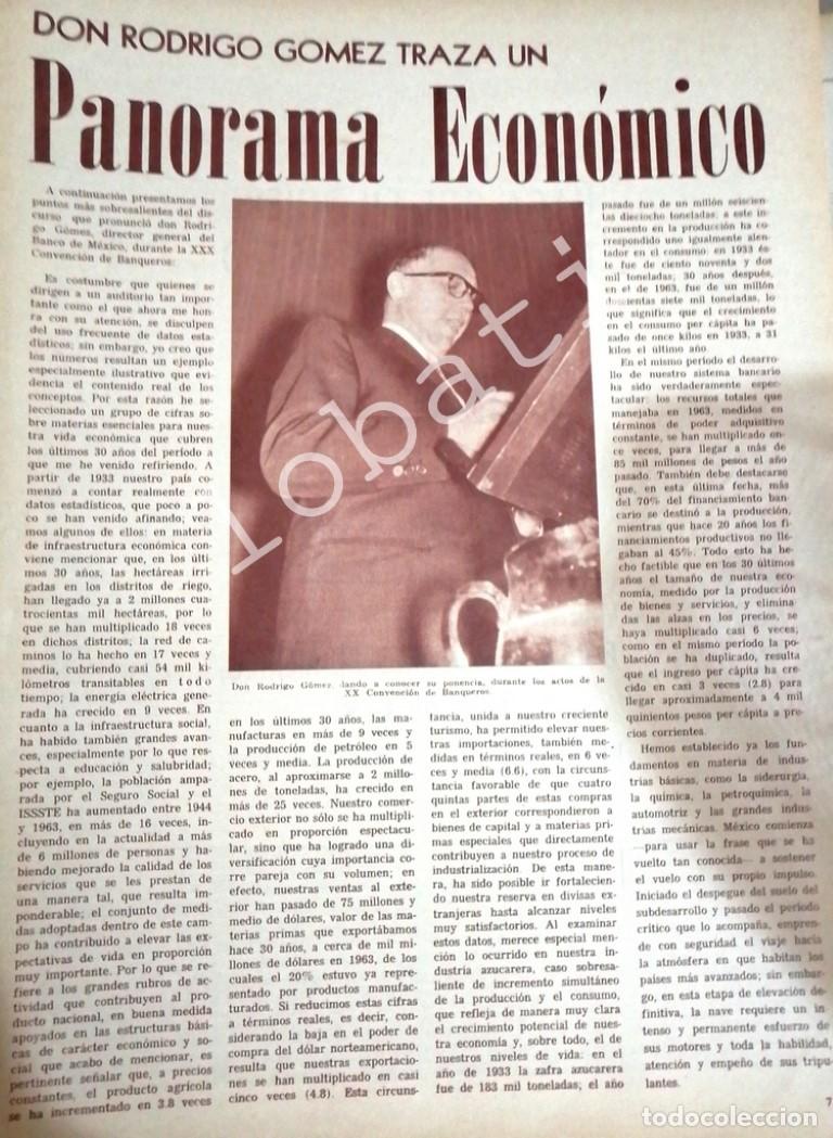 Sammeln von Plakaten: CARTEL ANTIGUO ORIGINAL DE RODRIGO GOMEZ EN CONVENCION DE BANQUEROS 1960s /219