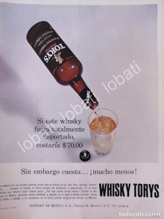 Sammeln von Plakaten: CARTEL ANTIGUO ORIGINAL DE VINOS. WHISKY TORYS 1965 /548