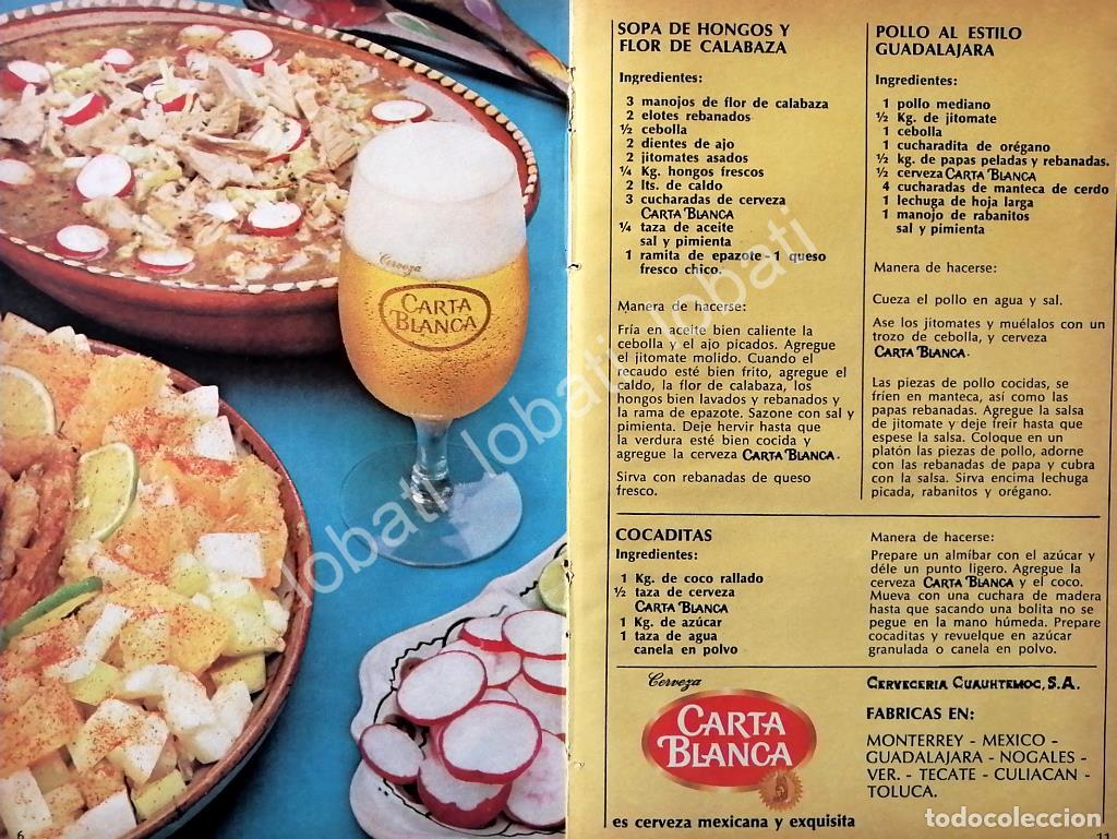 Poster collecting: CARTEL ANTIGUO ORIGINAL DE AFICHE PROMOCIONAL CERVEZA CARTA BLANCA 1960s /172