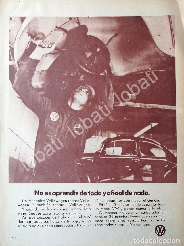 Poster collecting: CARTEL ANTIGUO ORIGINAL DE AUTOS VOLKSWAGEN VOCHO 1969 /643 (GRANDE)