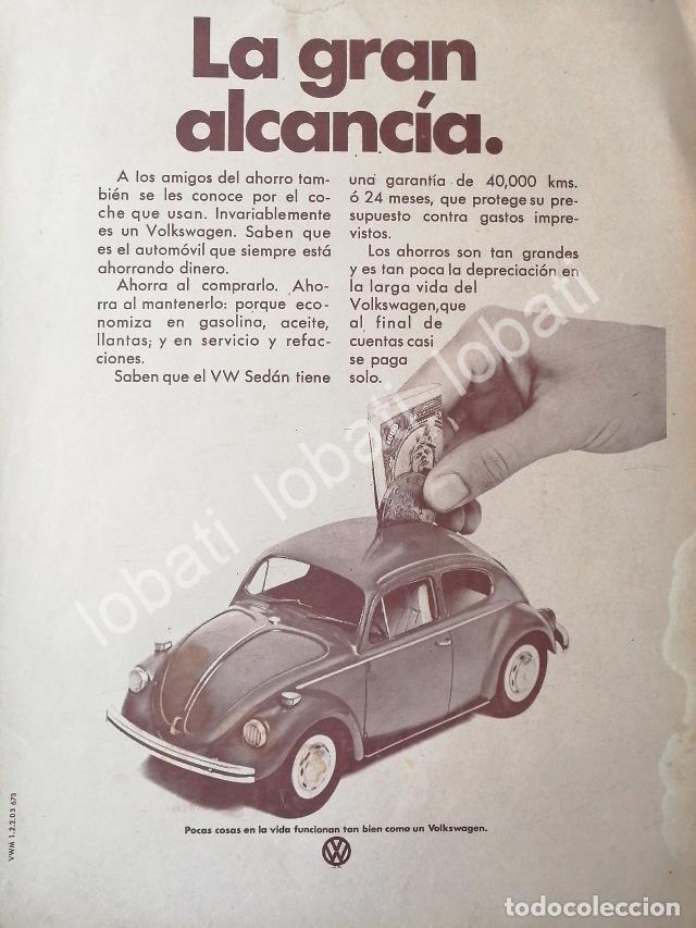 Poster collecting: CARTEL ANTIGUO ORIGINAL DE AUTOS VOLKSWAGEN VOCHO 1973 /644
