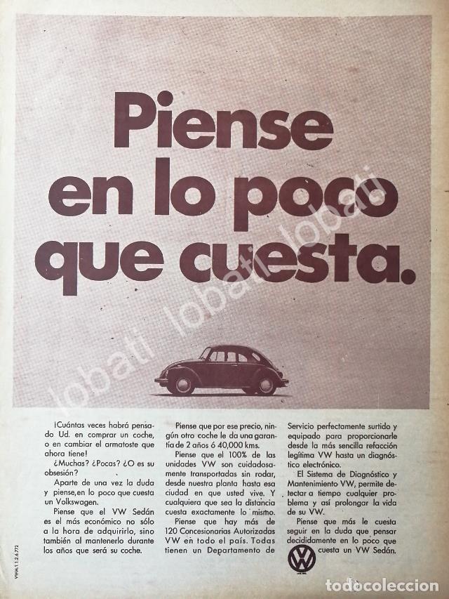 Poster collecting: CARTEL ANTIGUO ORIGINAL DE AUTOS VOLKSWAGEN VOCHO 1965 /642