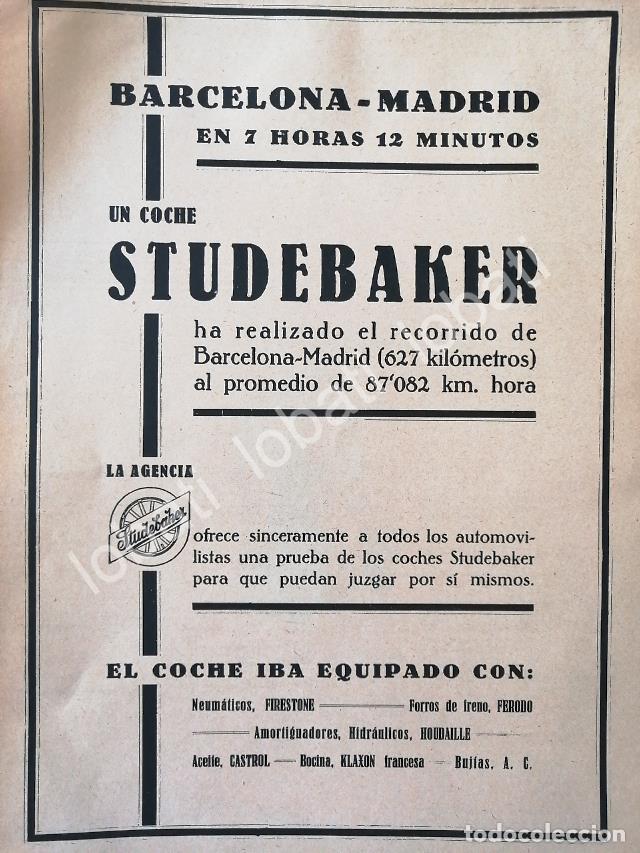 Poster collecting: CARTEL ANTIGUO ORIGINAL DE AUTOS STUDEBAKER 1930 /313