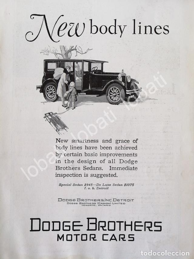Poster collecting: CARTEL ANTIGUO ORIGINAL DE AUTOS DODGE BROTHERS 1930 /314