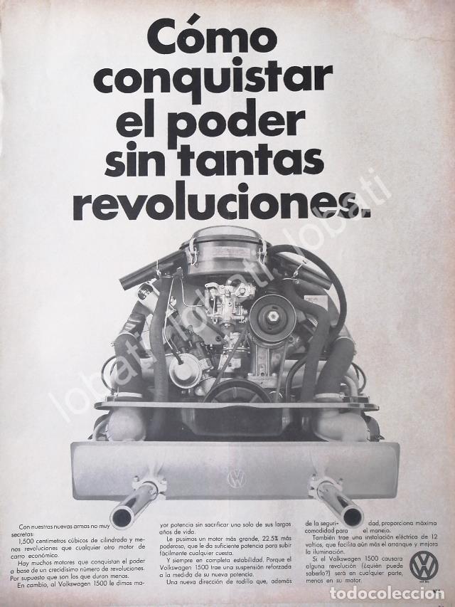 Poster collecting: CARTEL ANTIGUO ORIGINAL DE AUTOS VOLKSWAGEN VOCHO 1969 /656 (T. GRANDE)