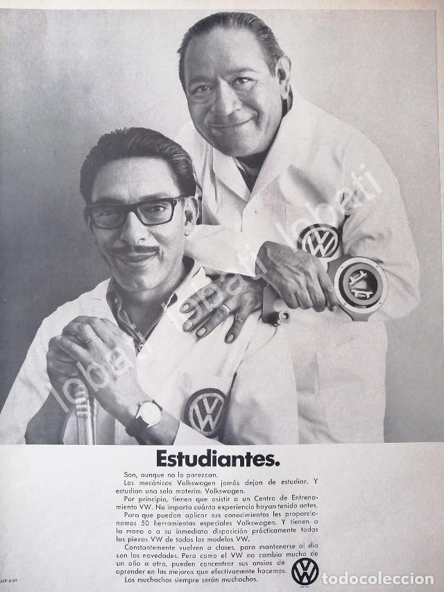 Poster collecting: CARTEL ANTIGUO ORIGINAL DE AUTOS VOLKSWAGEN VOCHO 1969 /659 (T. GRANDE)