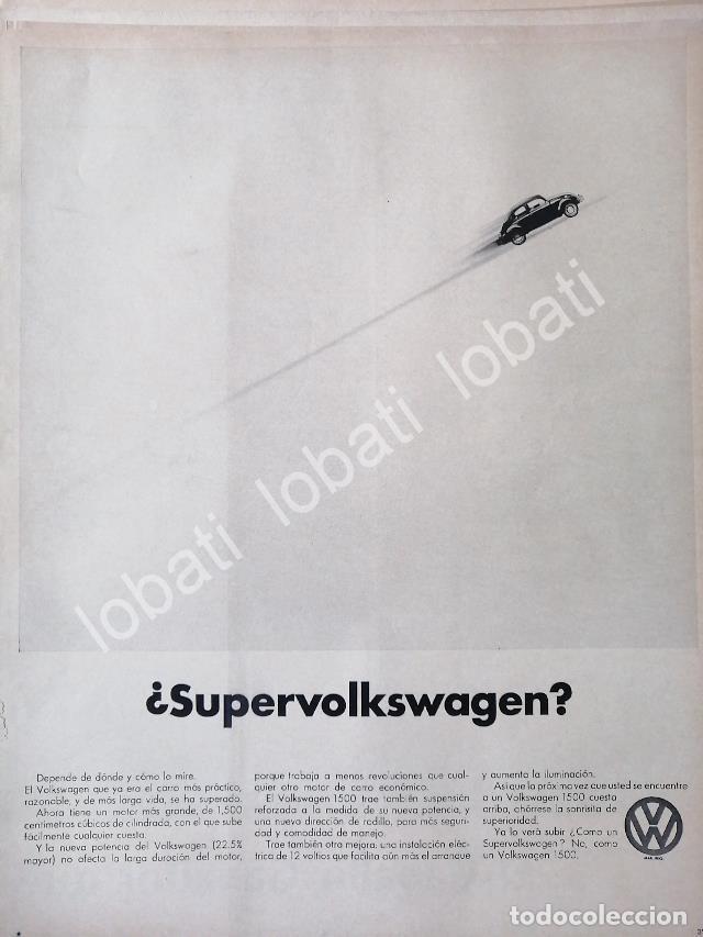 Collectionnisme d'affiches: CARTEL ANTIGUO ORIGINAL DE AUTOS VOLKSWAGEN VOCHO 1969 /661 (T. GRANDE)