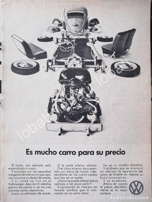 Collectionnisme d'affiches: CARTEL ANTIGUO ORIGINAL DE AUTOS VOLKSWAGEN VOCHO 1971 /671
